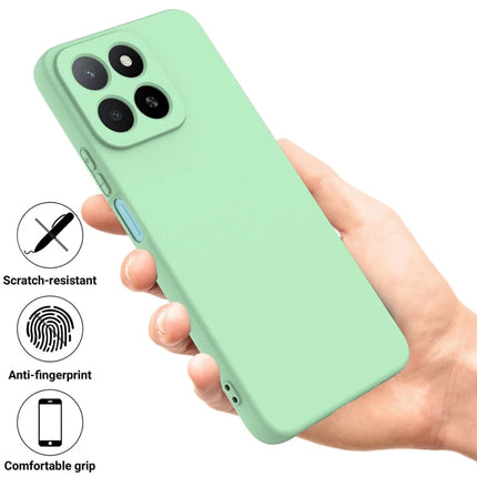 For Honor X5b Plus / Honor X5b Case Liquid Silicone Phone Back Cover with Hand Strap