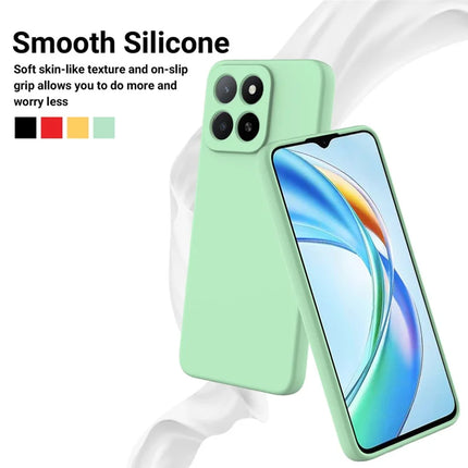 For Honor X5b Plus / Honor X5b Case Liquid Silicone Phone Back Cover with Hand Strap
