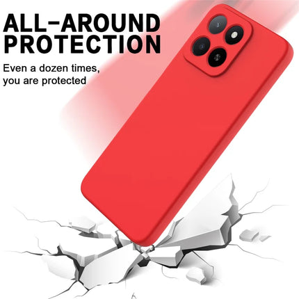 For Honor X5b Plus / Honor X5b Case Liquid Silicone Phone Back Cover with Hand Strap