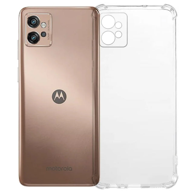 For Motorola Moto G32 4G Clear Phone Case KALEBOL KLB-TPU001 1.5mm TPU Shockproof Phone Cover - Transparent