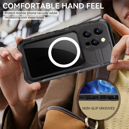SHELLBOX M Series For iPhone 16 Pro IP68 Waterproof Case Metal Diving Phone Cover Compatible with MagSafe
