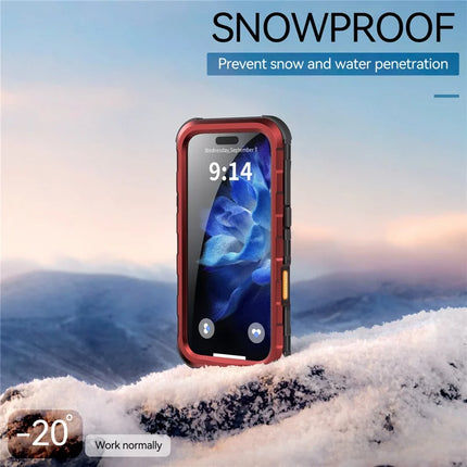 SHELLBOX M Series For iPhone 16 Pro IP68 Waterproof Case Metal Diving Phone Cover Compatible with MagSafe