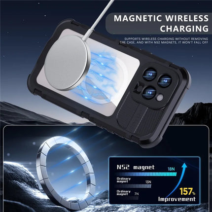 SHELLBOX M Series For iPhone 16 Pro Max IP68 Waterproof Case Metal Diving Phone Cover Compatible with MagSafe