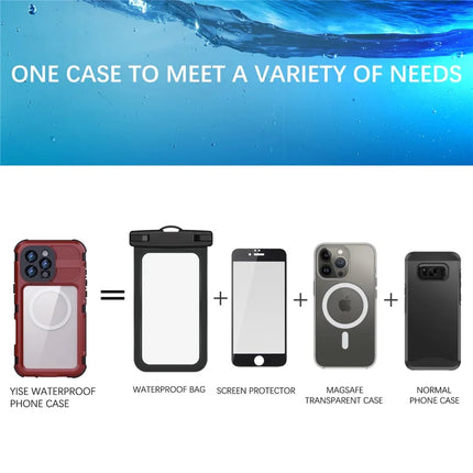 SHELLBOX M Series For iPhone 16 Pro Max IP68 Waterproof Case Metal Diving Phone Cover Compatible with MagSafe