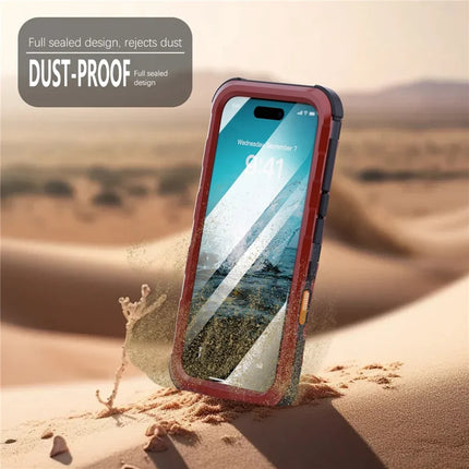 SHELLBOX M Series For iPhone 16 Pro Max IP68 Waterproof Case Metal Diving Phone Cover Compatible with MagSafe