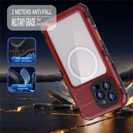 SHELLBOX M Series For iPhone 16 Pro Max IP68 Waterproof Case Metal Diving Phone Cover Compatible with MagSafe