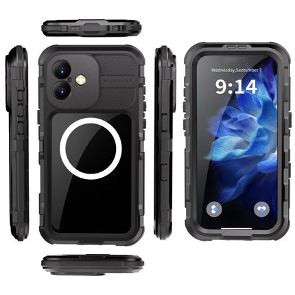 SHELLBOX M Series For iPhone 16 Plus IP68 Waterproof Case Metal Diving Phone Cover Compatible with MagSafe