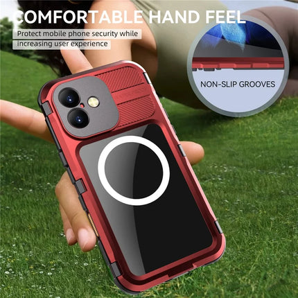 SHELLBOX M Series For iPhone 16 Plus IP68 Waterproof Case Metal Diving Phone Cover Compatible with MagSafe