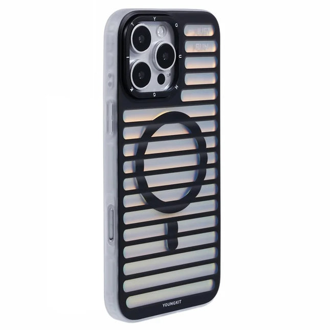 YOUNGKIT For iPhone 16 Pro Max Case Compatible with MagSafe Colorful Matte TPU Phone Cover - Black