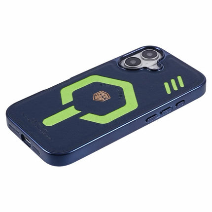 KIGC For iPhone 16 Case Compatible with MagSafe Leather+PC+TPU Phone Cover