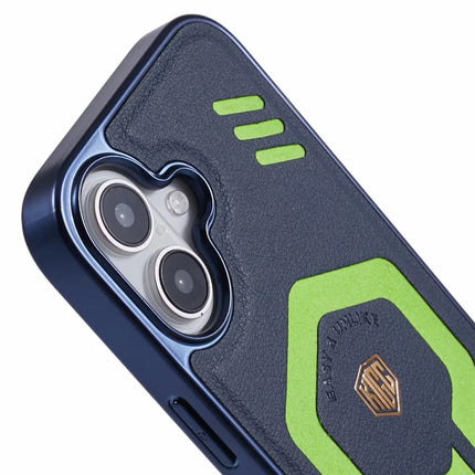 KIGC For iPhone 16 Case Compatible with MagSafe Leather+PC+TPU Phone Cover