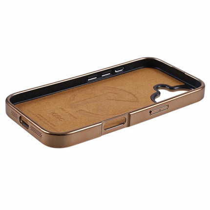 KIGC For iPhone 16 Case Compatible with MagSafe Leather+PC+TPU Phone Cover