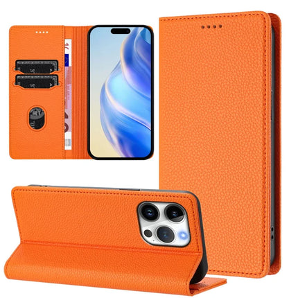 For iPhone 16 Pro Wallet Case RFID Blocking Litchi Texture Leather Mobile Cover