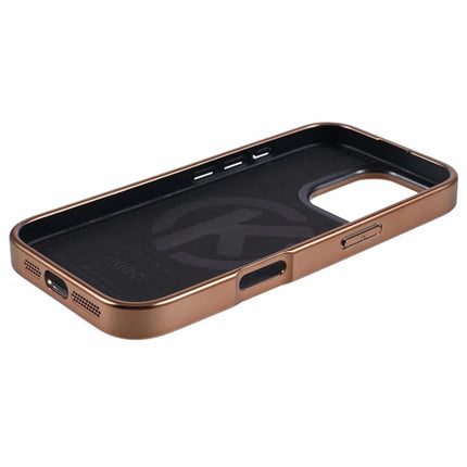 KIGC For iPhone 16 Pro Case Compatible with MagSafe Snake Texture Leather+PC+TPU Back Cover