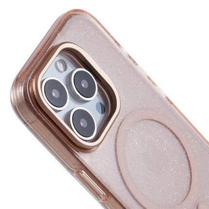 KIGC For iPhone 16 Pro Case Compatible with MagSafe Epoxy Design Kickstand TPU+PC Phone Back Cover