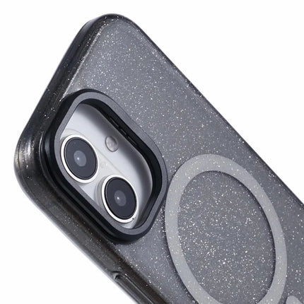 KIGC For iPhone 16 Case Compatible with MagSafe Epoxy Design Kickstand TPU+PC Phone Back Cover