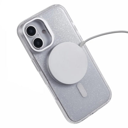 KIGC For iPhone 16 Case Compatible with MagSafe Epoxy Design Kickstand TPU+PC Phone Back Cover