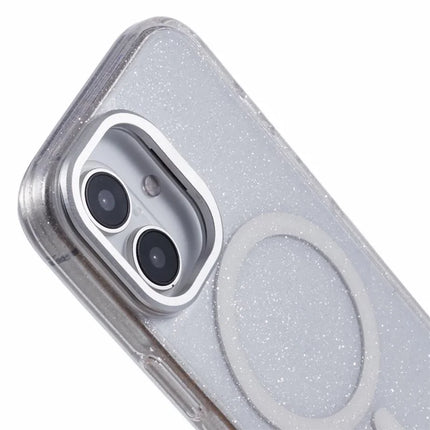 KIGC For iPhone 16 Case Compatible with MagSafe Epoxy Design Kickstand TPU+PC Phone Back Cover