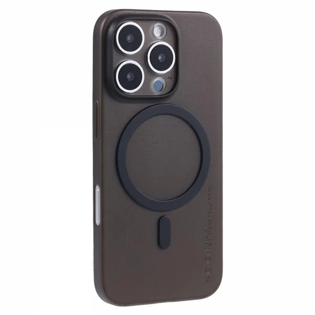 X-LEVEL For iPhone 16 Pro Case Compatible with MagSafe Hard PP Matte Phone Cover 0.18mm Ultra Thin - Transparent Black