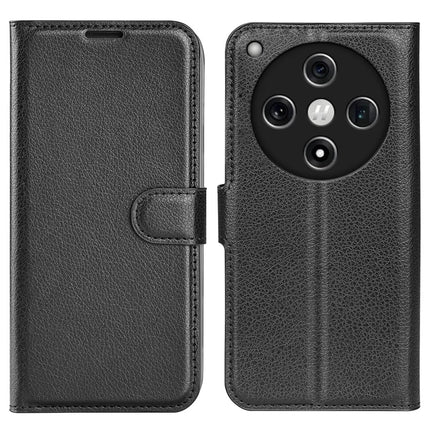 For Oppo Find X8 5G Case Litchi Texture Shockproof Leather Wallet Phone Cover - Black