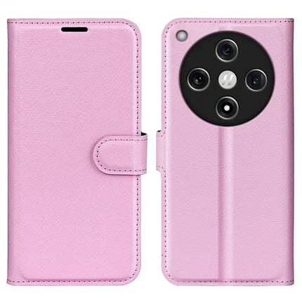 For Oppo Find X8 5G Case Litchi Texture Shockproof Leather Wallet Phone Cover - Pink