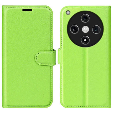 For Oppo Find X8 5G Case Litchi Texture Shockproof Leather Wallet Phone Cover - Green