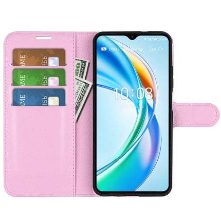 For Honor X5b Case Litchi Texture Shockproof Leather Wallet Phone Cover