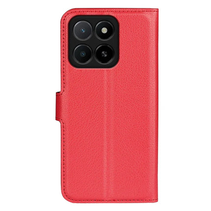 For Honor X5b Case Litchi Texture Shockproof Leather Wallet Phone Cover