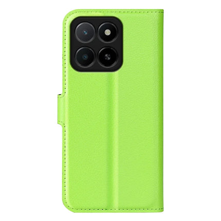 For Honor X5b Case Litchi Texture Shockproof Leather Wallet Phone Cover