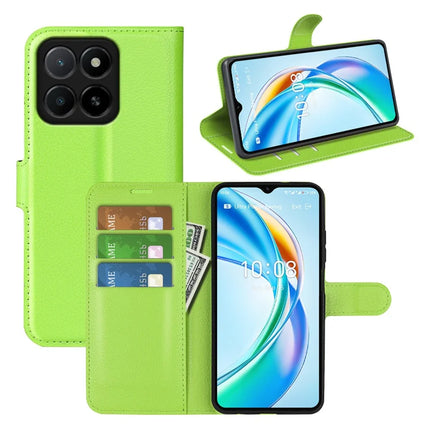 For Honor X5b Case Litchi Texture Shockproof Leather Wallet Phone Cover