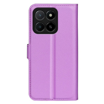 For Honor X5b Case Litchi Texture Shockproof Leather Wallet Phone Cover