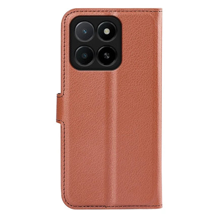 For Honor X5b Case Litchi Texture Shockproof Leather Wallet Phone Cover