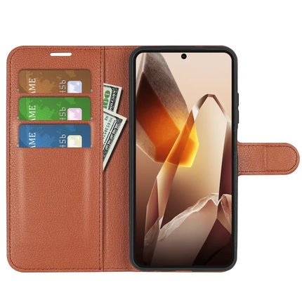 For OnePlus 13 Case Litchi Texture Shockproof Leather Wallet Phone Cover