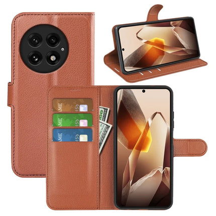For OnePlus 13 Case Litchi Texture Shockproof Leather Wallet Phone Cover