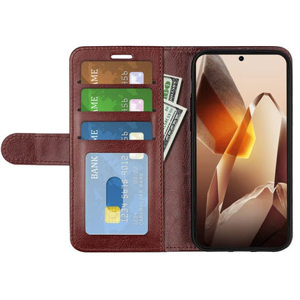 For OnePlus 13 Wallet Case Crazy Horse Texture Stand Leather Phone Cover