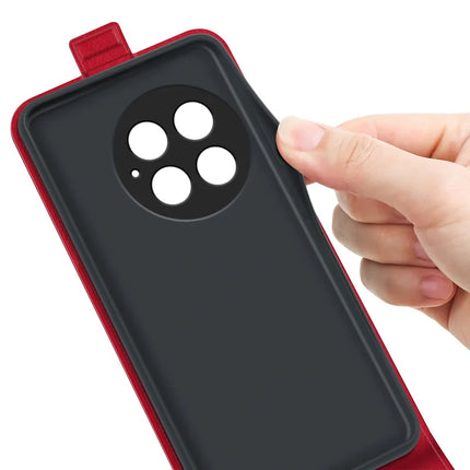 For OnePlus 13 Case with Card Slots Vertical Flip Leather Phone Cover