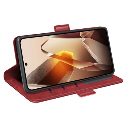 For OnePlus 13 Stand Case Calf Texture Leather Wallet Phone Cover