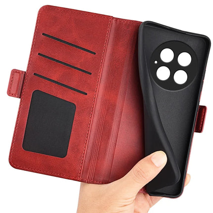For OnePlus 13 Stand Case Calf Texture Leather Wallet Phone Cover