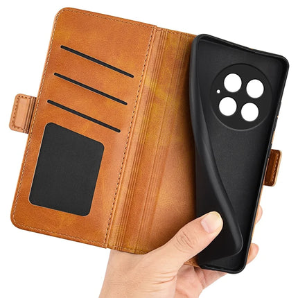 For OnePlus 13 Stand Case Calf Texture Leather Wallet Phone Cover