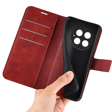 For OnePlus 13 Stand Case Anti-Scratch Calf Texture Leather Phone Cover