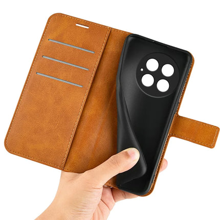 For OnePlus 13 Stand Case Anti-Scratch Calf Texture Leather Phone Cover