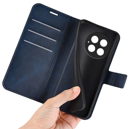 For OnePlus 13 Stand Case Anti-Scratch Calf Texture Leather Phone Cover