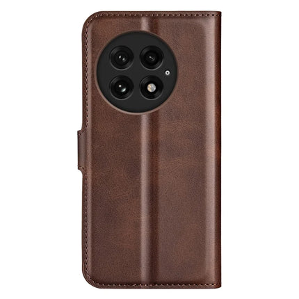For OnePlus 13 Stand Case Anti-Scratch Calf Texture Leather Phone Cover