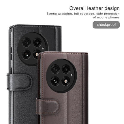 For OnePlus 13 Case Genuine Split Leather Phone Cover Wallet Card Slot