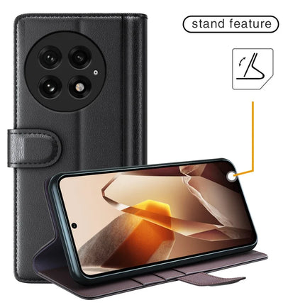 For OnePlus 13 Case Genuine Split Leather Phone Cover Wallet Card Slot
