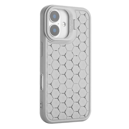 For iPhone 16 Plus Case Kickstand Heat Dissipation TPU Phone Cover