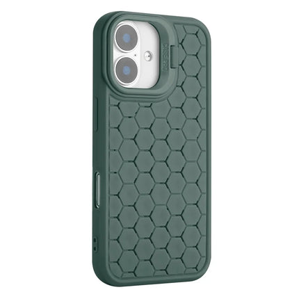 For iPhone 16 Plus Case Kickstand Heat Dissipation TPU Phone Cover