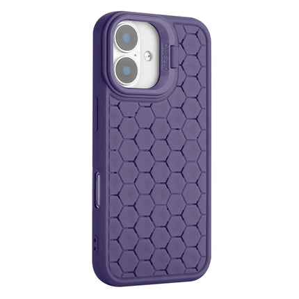For iPhone 16 Plus Case Kickstand Heat Dissipation TPU Phone Cover