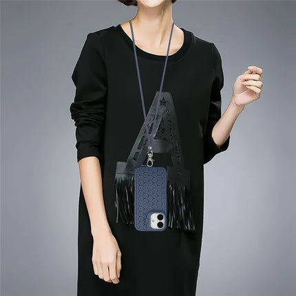 For iPhone 16 TPU Case Kickstand Heat Dissipation Phone Cover with Lanyard