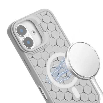 For iPhone 16 Plus Case Compatible with MagSafe Kickstand Heat Dissipation TPU Phone Cover